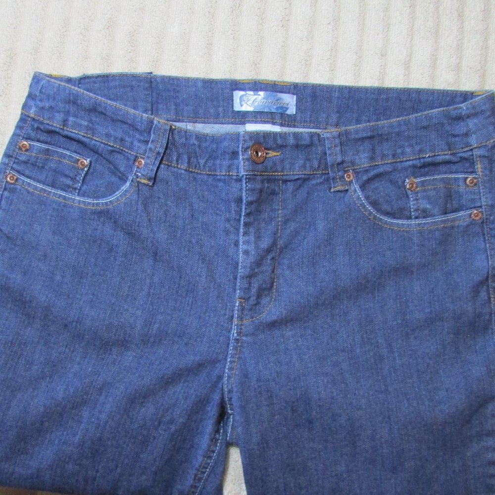 Z Cavaricci Hi Waist Embellished Boot Cut Jeans - Picture 9 of 10